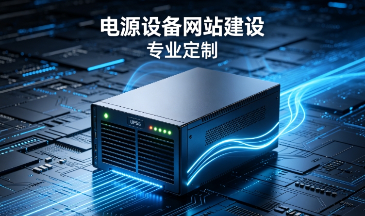 寻宝黄金城电源设备企业网站建设案例｜工业电气设备官网定制与获客优化方案